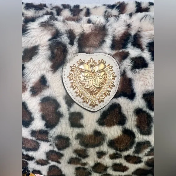Juicy Couture Fuzzy Leopard Tote Bag!! - Picture 9 of 11
